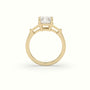 Radiant Trilogy Diamond Engagement Ring — Yellow Gold