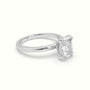 Radiant Cut Diamond Solitaire Engagement Ring — White Gold