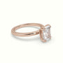 Radiant Cut Diamond Solitaire Engagement Ring — Rose Gold