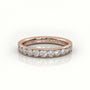 Round Cut Channel Set Eternity Band — Rose Gold