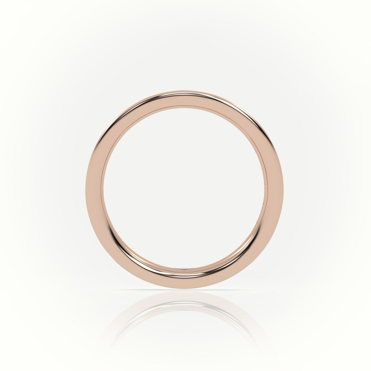 Round Cut Channel Set Eternity Band — Rose Gold