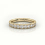 Round Cut Channel Set Eternity Band — Yellow Gold