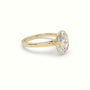 Oval Cut Diamond Bezel Set Engagement Ring — Yellow Gold