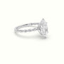 Marquise Cut Diamond Solitaire Engagement Ring — White Gold
