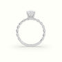 Marquise Cut Diamond Solitaire Engagement Ring — White Gold