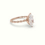 Marquise Cut Diamond Solitaire Engagement Ring — Rose Gold