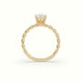 Marquise Cut Diamond Solitaire Engagement Ring — Yellow Gold