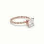 Princess Cut Diamond Solitaire Engagement Ring — Rose Gold