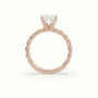Princess Cut Diamond Solitaire Engagement Ring — Rose Gold