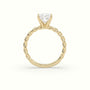 Princess Cut Diamond Solitaire Engagement Ring — Yellow Gold