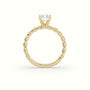 Radiant Cut Diamond Solitaire Engagement Ring — Yellow Gold