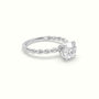 Round Cut Diamond Solitaire Engagement Ring — White Gold