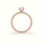 Cushion Cut Hidden Halo Engagement Ring