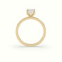 Emerald Cut Hidden Halo Engagement Ring — Yellow Gold