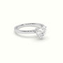Heart Cut Hidden Halo Engagement Ring — White Gold