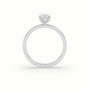 Marquise Cut Hidden Halo Engagement Ring — White Gold