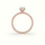 Marquise Cut Hidden Halo Engagement Ring — Rose Gold