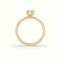 Radiant Cut Hidden Halo Engagement Ring — Yellow Gold
