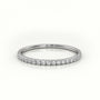 Round Diamonds Eternity Diamond Wedding Band — White Gold