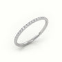 Round Diamonds Eternity Diamond Wedding Band — White Gold