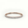 Round Diamonds Eternity Diamond Wedding Band — Rose Gold
