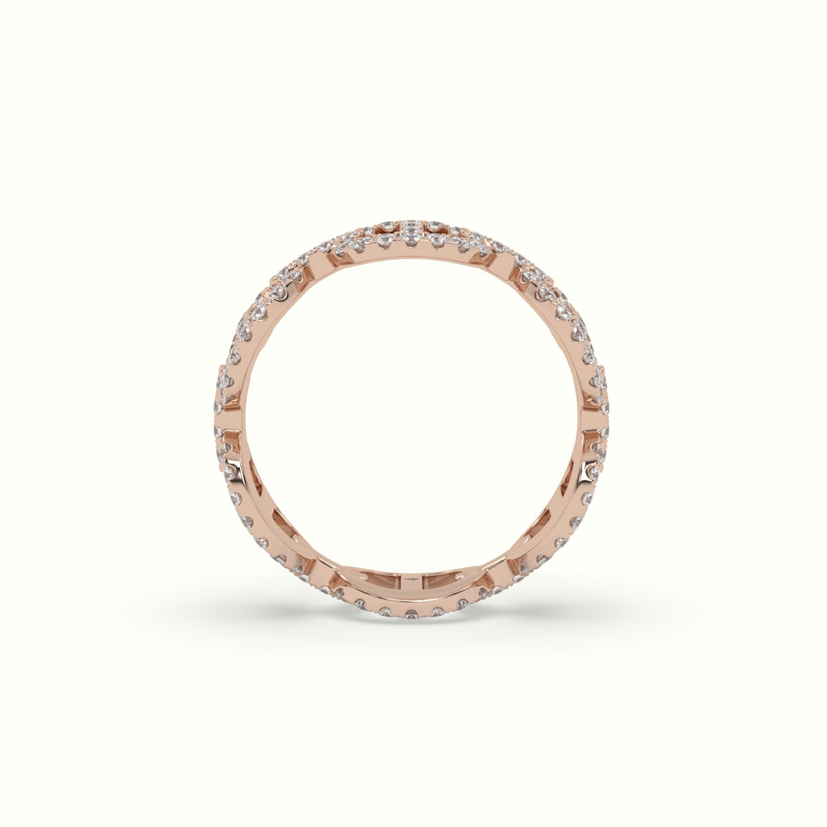 Pavé Mariner Link Diamond Ring