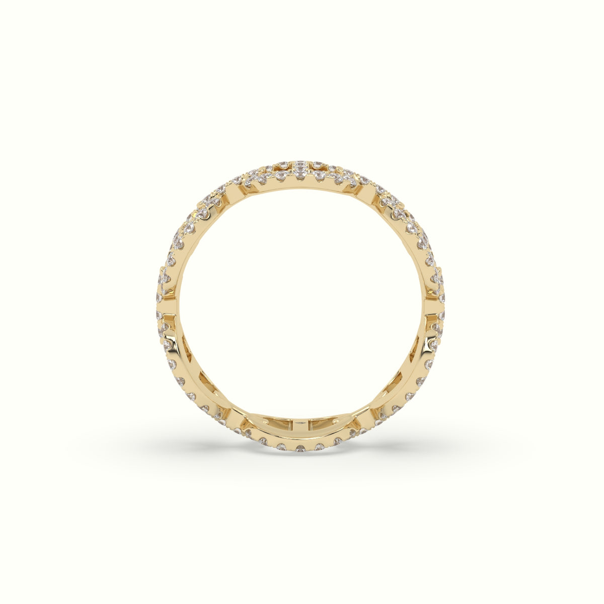 Pavé Mariner Link Diamond Ring