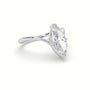 Marquise Solitaire Engagement Ring — White Gold