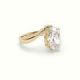 Oval Solitaire Engagement Ring — Yellow Gold
