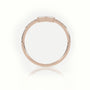 Emerald Cut Diamond Pave Setting Designer Ring — Rose Gold