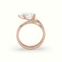 Pear Diamond Solitaire Snake Wrap Engagement Ring — Rose Gold