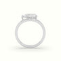 Pear Diamond Solitaire Engagement Ring — White Gold