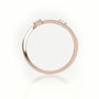 Emerald Cut Diamond Open Channel Setting Ring — Rose Gold