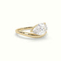 Pear Diamond Solitaire Engagement Ring — Yellow Gold