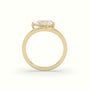 Pear Diamond Solitaire Engagement Ring — Yellow Gold