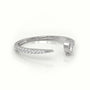 Marquise Cut Diamond 2 Prongs Open Pave Setting Ring — White Gold