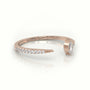 Marquise Cut Diamond 2 Prongs Open Pave Setting Ring — Rose Gold