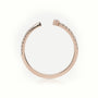 Marquise Cut Diamond 2 Prongs Open Pave Setting Ring — Rose Gold