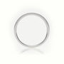 Round Cut Diamond Channel Setting Half Eternity Wedding Band — White Gold