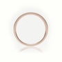 Round Cut Diamond Channel Setting Half Eternity Wedding Band — Rose Gold