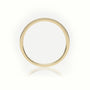 Round Cut Diamond Channel Setting Half Eternity Wedding Band — Yellow Gold