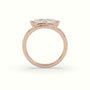 Marquise Diamond Solitaire Bypass Engagement Ring — Rose Gold