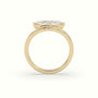 Marquise Diamond Solitaire Bypass Engagement Ring — Yellow Gold