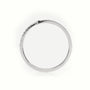 Round Cut Diamond Pave Setting Wrap Designer Ring — White Gold