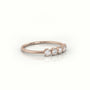 Round Cut Diamond Bezel Setting Designer Ring — Rose Gold