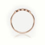 Round Cut Diamond Bezel Setting Designer Ring — Rose Gold