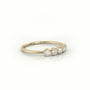 Round Cut Diamond Bezel Setting Designer Ring — Yellow Gold