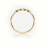 Round Cut Diamond Bezel Setting Designer Ring — Yellow Gold