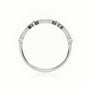 Round Cut Diamond Infinity Bezel Set Designer Ring — White Gold