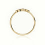 Round Cut Diamond Bezel Setting Open Designer Ring — Yellow Gold